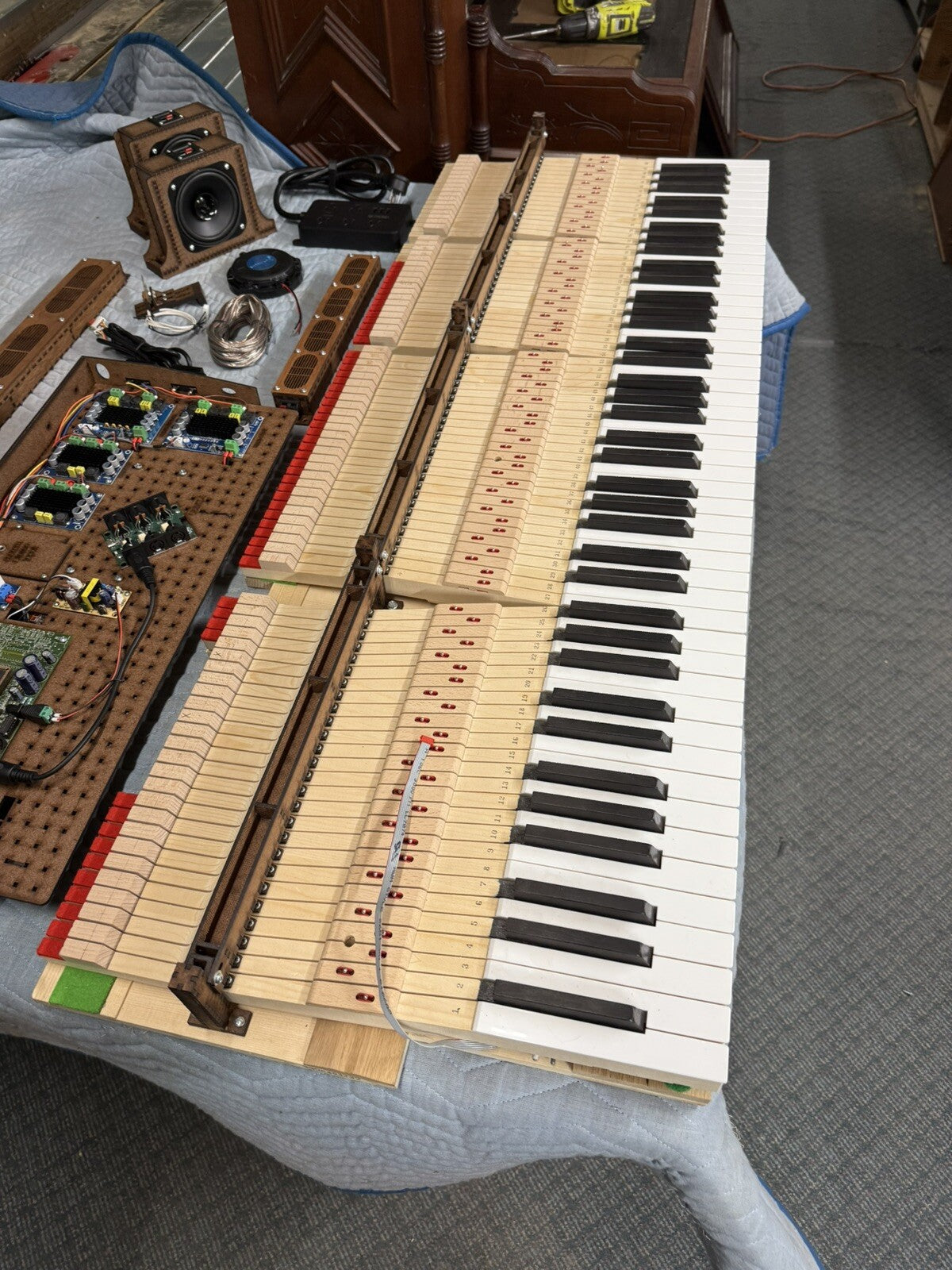 Ragland DIY MIDI Acoustic/Digital Piano Conversion Kit Easy-Install w/Audio Kit